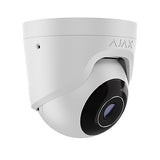 AJAX 64925.197.WH1 TurretCam 5MP Wired AI-Powered Security IP Camera, 85° Viewing Angle, 4mm Lens, White