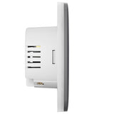 AJAX 101873.140.GR3 CenterButton (1-Gang) Central Touch Button for 1-Gang LightSwitch, Grey