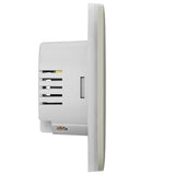 AJAX 101876.140.OY3 CenterButton (1-Gang) Central Touch Button for 1-Gang LightSwitch, Oyster
