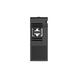 AJAX 62964.132.BL DIN Holder Bracket to Fix Relay or WallSwitch on a DIN Rail, Black