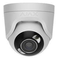 AJAX 126263.197.WH1 TurretCam HL 5MP Wired AI-Powered IP Camera, 85° Viewing Angle, 4mm Lens, White