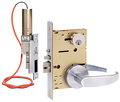 SDC Z7550RRCQLN HiTower 7550 Series Frame Actuator Controlled Mortise Lock 1¾″ CR, 24VDC, Satin Chrome 626