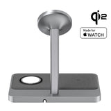 ZIKE Z557C 3-in-1 Qi2 & MFW Magnetic Wireless Charging Stand