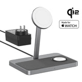 ZIKE Z557C 3-in-1 Qi2 & MFW Magnetic Wireless Charging Stand