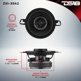 ZXI 3.5” 2-Way Coaxial Speaker | 40 Watts RMS 4-Ohm