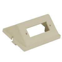 Hubbell IM1SCA15EI Audio / Video Unloaded Module, SC Angled, 1-Duplex, 1.5U, Electric Ivory