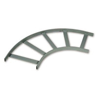 Hubbell HLF0690G NEXTFRAME Ladder Rack, Flat Turn, 6", Gray
