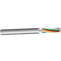 West Penn 253274BGY1000 Multiconductor Cable, 15C 22G Stranded Shielded Plenum II