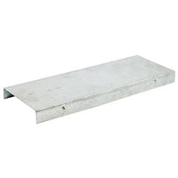 Hubbell HBTCVR4 Wallplate Accessory Cover, 4" Wide, Steel, Pregalvanized
