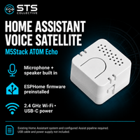 M5Stack ATOM Echo Voice Satellite for Home Assistant | ESPHome Preinstalled
