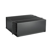 Hubbell FTR4U20H4 Fiber Optic Rack Mount Tray H4, 4U with Cover, 20 H4 Panel Openings, Unloaded