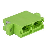 Hubbell FANMTPDSGN Fiber Adapter, MPO, Screw Mount, 6-Pack, Green