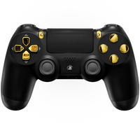 MODDEDZONE BLACK GOLD PS4 CUSTOM MODDED CONTROLLER