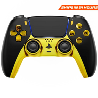 MODDEDZONE BLACK GOLD PS5 CUSTOM MODDED CONTROLLER