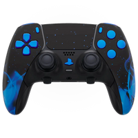 MODDEDZONE BLUE FIRE PS5 DualSense Edge Custom Modded Wireless Controller