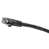 Hubbell NSC6BK10 netSELECT 24/8 CAT6 Patch Cord, Slim, Snagless, PVC-CM, 10' Black