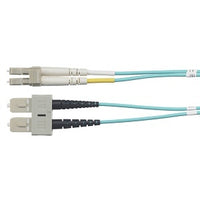Hubbell DFHRCLCSCF20MM Fiber Optic Patch Cord, Riser, OM4, Duplex, LC-SC, 20m