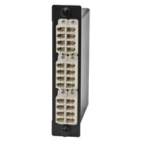 Hubbell OCLCQ62 Fiber LGX Cassette, OM1, LC Quad to 2 MTP, Beige