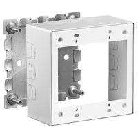 Hubbell HBL5744S2WA HBL500/700/750 Series 2-Gang Deep Box, White