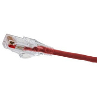 Hubbell HCL6R30 NextSpeed CAT6 Slim Patch Cable, Low Outer Diameter, 30', Red