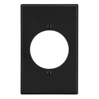 Hubbell P724BK Wall Plate, 1-Gang Design with 2.15-Inch Opening, Black