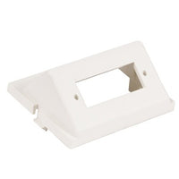Hubbell IM1SCA15W 1-Duplex Audio / Video Unloaded Module, SC Angled, 1.5-Unit, White