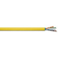 Hubbell C6ASPDSY NEXTSPEED, CAT6A Cable, Discontinuous Shield, 23 AWG, Reel in Box, UTP, Plenum, Yellow, 1000'