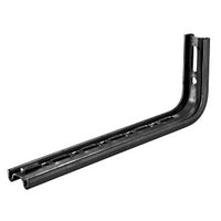 Hubbell HBTLB6BK L-Shape Wall Bracket, 6" Tray, Black