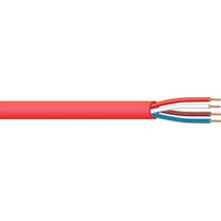 West Penn 982WH1000 18/4 Solid Unshielded FPLR Fire Alarm Cable, 1000' (304.8m) Reel, White