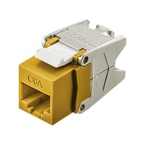 Hubbell HJU6AGL CAT6A Universal Keystone Jack, Green