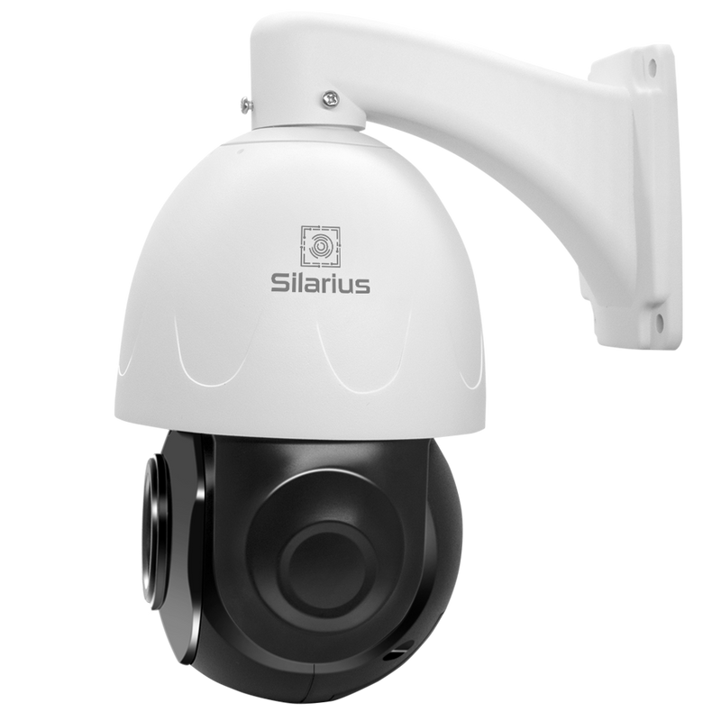 Silarius SIL-PTZ5MPX30AI 4.5" PTZ 5MP 5-150mm lens, High speed PTZ Dome, AI X30 Optical Zoom Outdoor Camera, built in Mic, ONVIF(NDAA Compliant)