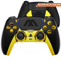MODDEDZONE BLACK GOLD EXTREME PS5 SMART PRO CUSTOM MODDED CONTROLLER
