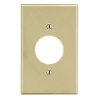 Hubbell P7I 1-Gang Wall Plate With 1.40" Opening, Ivory