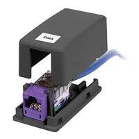 Hubbell HSB1BK iStation Surface Mount Box, 1-Port, Use with Hubbell Keystone Connectivity, Black