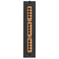 Hubbell FSPNLCQS3OR Fiber Optic Patch Panel