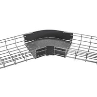 Hubbell HBT300608 Wire Basket Tray, Preformed Radius, 30 Degree, 6"H x 8"W, Pre-Galvanized