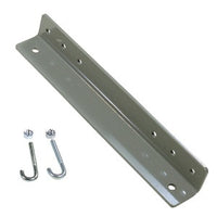 Hubbell HLX0612G Cable Management, Wall Support Bracket, Angled, 6" to 12", Gray