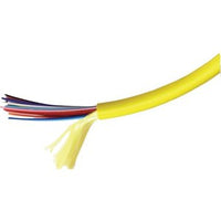 Hubbell HFCB15012PS HFCD15 Indoor Tight Buffer Distribution, 12 strand, Plenum, Armored, OS2, SM Yellow Jacket