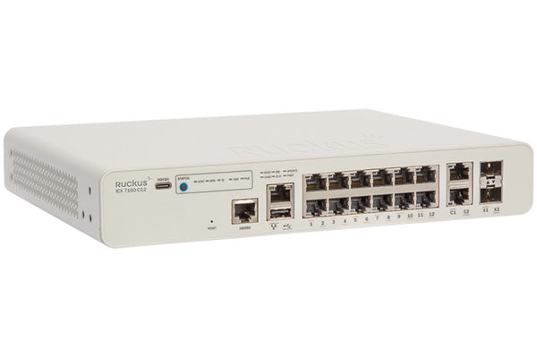 Ruckus ICX7150-C12P-ES ICX 7150 E-Series Compact Switch - Entry-Level Access Compact 12 Ports 1G PoE Switch