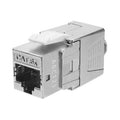 Vertical Cable 352-V2705/GY/25 CAT6 Data Grade Keystone Jack, Gray, 25-Pack