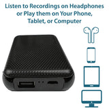 PBN-TECH K-MIC-OTG – Long Life Covert Audio Recorder with Scheduled Recording Functionality, 4,600 Hours of Storage, & 250 Days Standby Battery