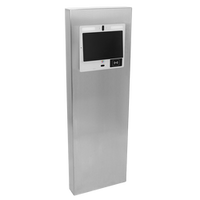 PEDESTAL PRO MX-SS-12F 54" Stainless Pedestal - ButterflyMX 11.6" Recessed Video Intercom