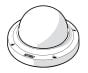 Pelco IMMLD0-1 Lower Dome Indoor Vandal White with Clear