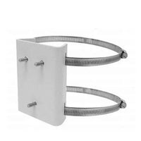 Pelco PA101-SW Pole Mount Adapter for Light-Duty Pan/Tilt Camera Systems, 20lb Capacity, White