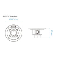 Pelco SRXV-PCF Pendant Ceiling Flange, 160mm 90mm