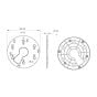 Pelco SRXV2-ADPT-1001 Adapter Plate Outdoor Dome