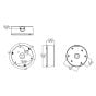 Pelco SRXV2-JBX-1001 Junction Box Outdoor Dome