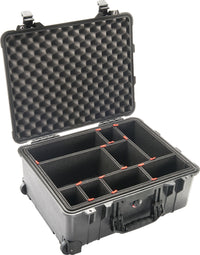 DSI 015600-0050-110 Pelican 1560 Black with TrekPak Dividers
