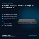 SIL-NVRS32C4K connects straight to Silarius Cloud