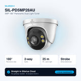 Silarius X SIL-PD5MP28AU 5MP 180° Panoramic Dual Light Turret Camera - key specs